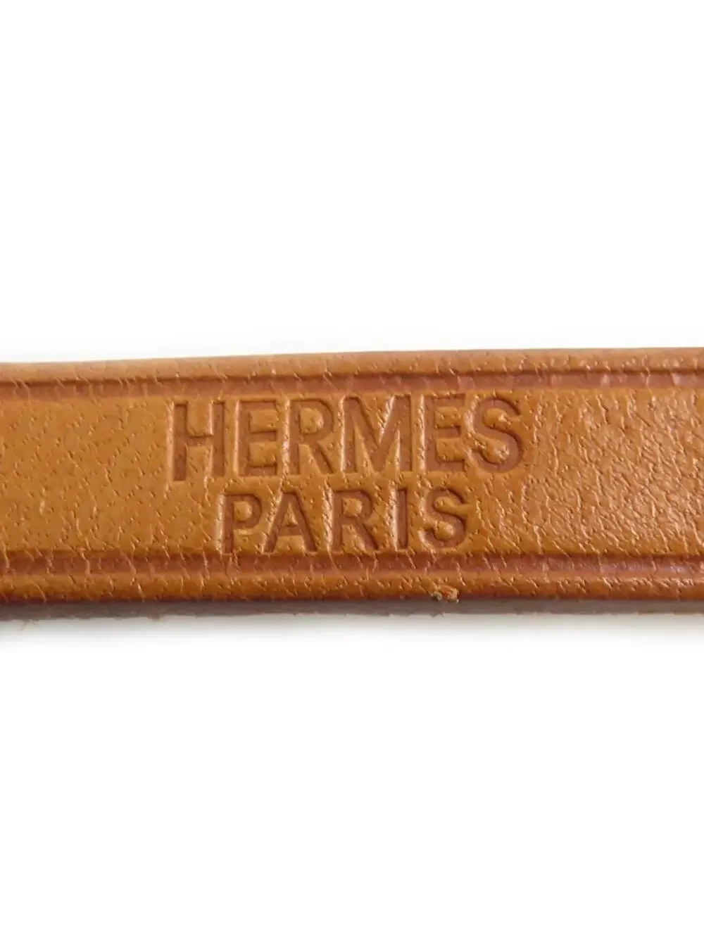 Auth Hermes Api Bracelet Brown/Silver #303100H85B